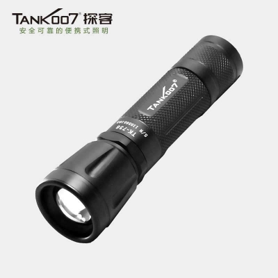 CREE XPE Q5LED旋轉變焦超亮手電筒充電防水騎行手電TK736