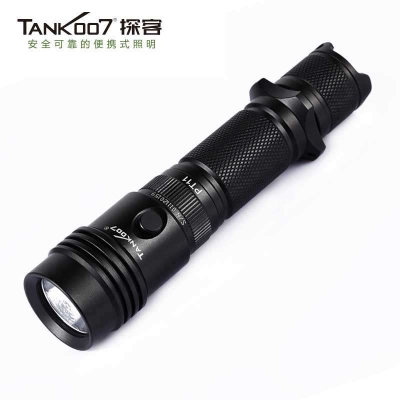 TANK007戰術鋁合金手電筒超亮遠射進口LED充電防水正品PT11