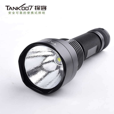 TANK007探客PT12戰術防衛18650LED超亮遠射防身防水手電2016款800流明