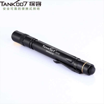 Tank007探客紫外線365nm手電筒防偽檢測鑒定熒光劑蜜蠟紫外線395nm UV02