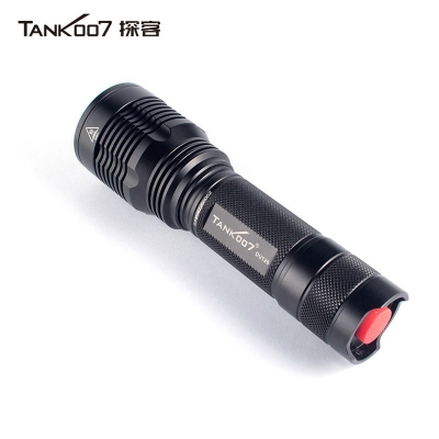 TANK007探客戶外執勤，執法，巡邏遠射防水戶外LED超亮手電筒DU126