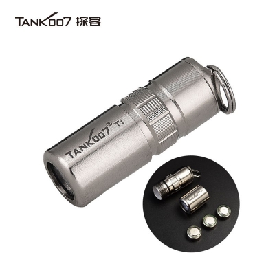 Tank007探客廠家直銷純鈦E15超亮led迷你小手電筒 超便攜小手電可定制批發