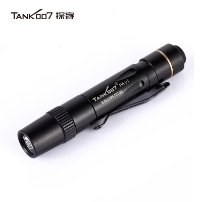 TANK007探客迷你醫生白光LED日常家用7號小手電筒AAA電池筆帽燈PA01