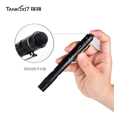 TANK007探客黃光白光兩檔小手電 醫生LED迷你筆型帶夾手電筒 PA02A