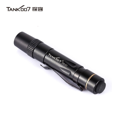 TANK007探客迷你醫生白光LED日常家用7號小手電筒AAA電池筆帽燈PA01