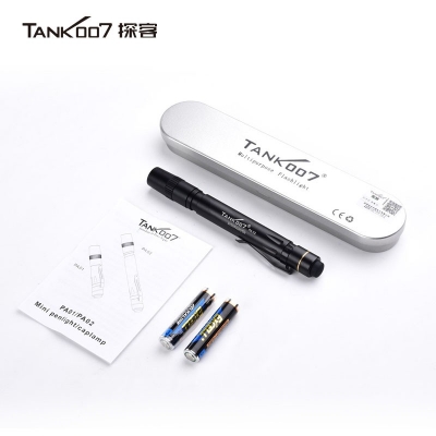 TANK007探客黃光白光兩檔小手電 醫生LED迷你筆型帶夾手電筒 PA02A