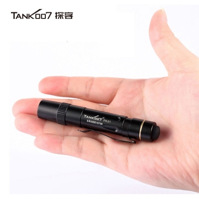 TANK007探客迷你醫生白光LED日常家用7號小手電筒AAA電池筆帽燈PA01