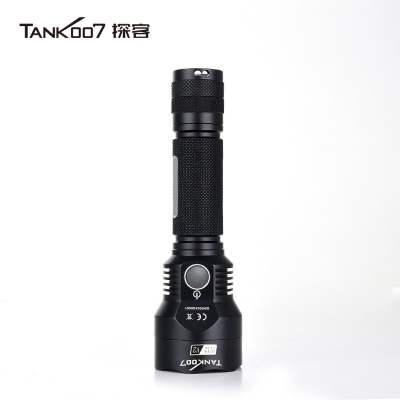 TANK007探客PT12 V2戰術防衛直充LED超亮遠射防身手電2023款1200流明