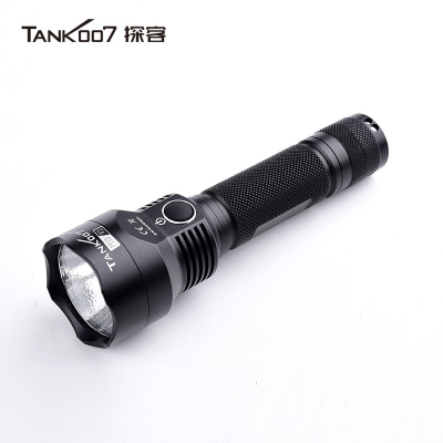 TANK007探客PT12 V2戰術防衛直充LED超亮遠射防身手電2023款1200流明