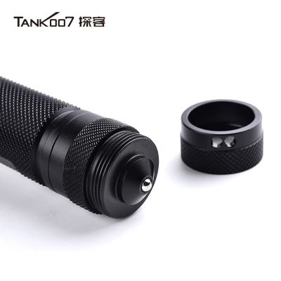 TANK007探客PT12 V2戰術防衛直充LED超亮遠射防身手電2023款1200流明