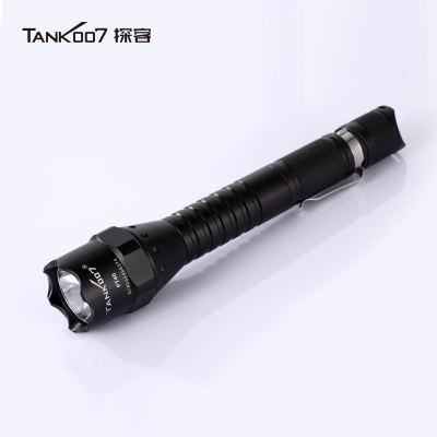 TANK007探客PT40超亮遠射手電筒LED大功率多功能電筒野外用戰術探險夜騎手電筒