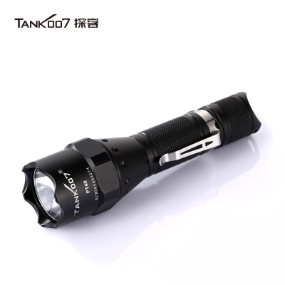 TANK007探客PT40超亮遠射手電筒LED大功率多功能電筒野外用戰術探險夜騎手電筒